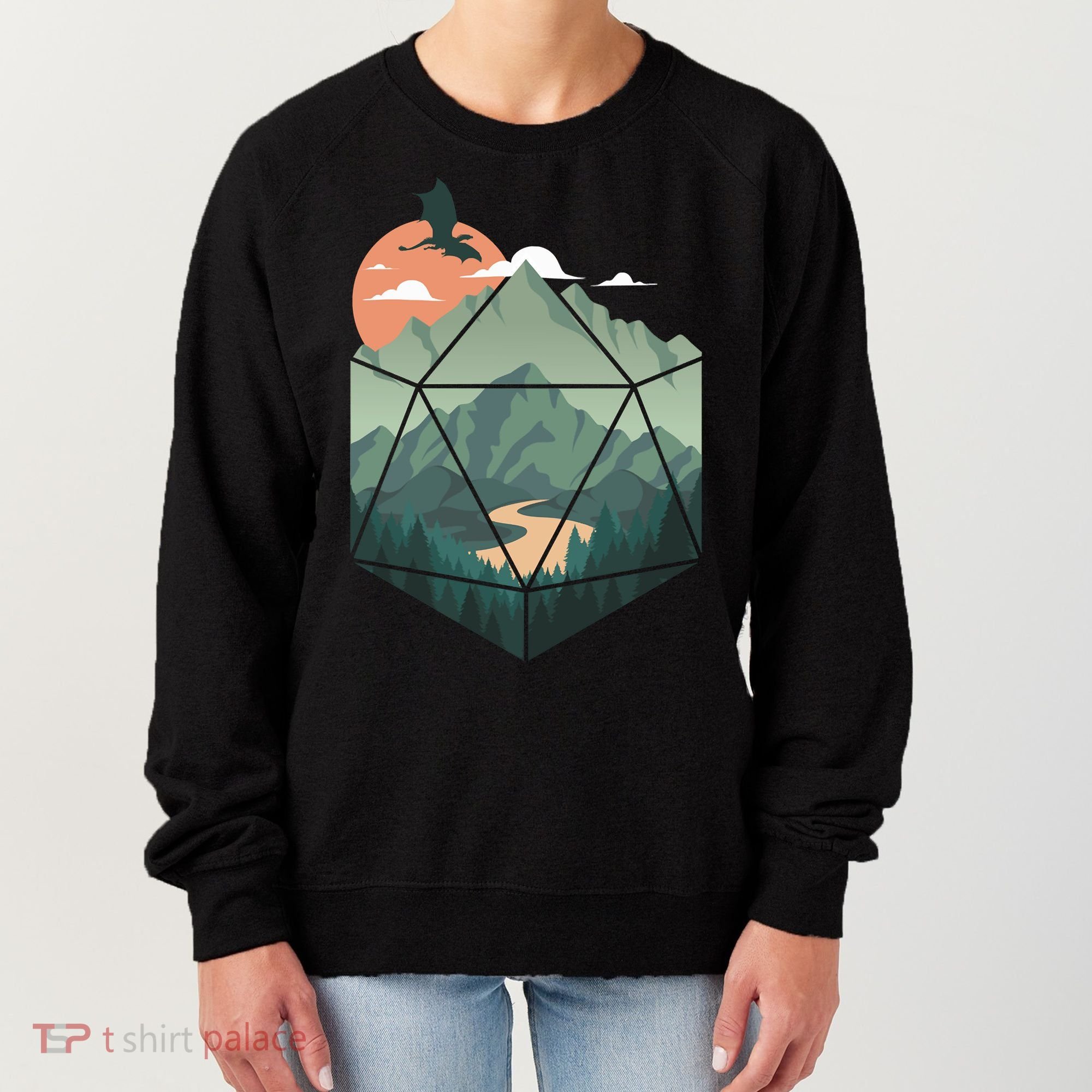 D20 Art Dungeons Lover Fantasy Gaming Women's Sweatshirt