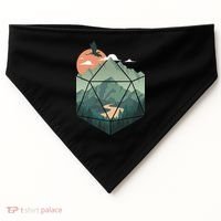 D20 Art Dungeons Lover Fantasy Gaming USA-Made Doggie Bandana thumb 0