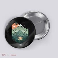 D20 Art Dungeons Lover Fantasy Gaming Button thumb 0