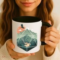D20 Art Dungeons Lover Fantasy Gaming Coffee Mug thumb 3