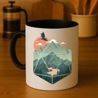 D20 Art Dungeons Lover Fantasy Gaming Coffee Mug thumb 4