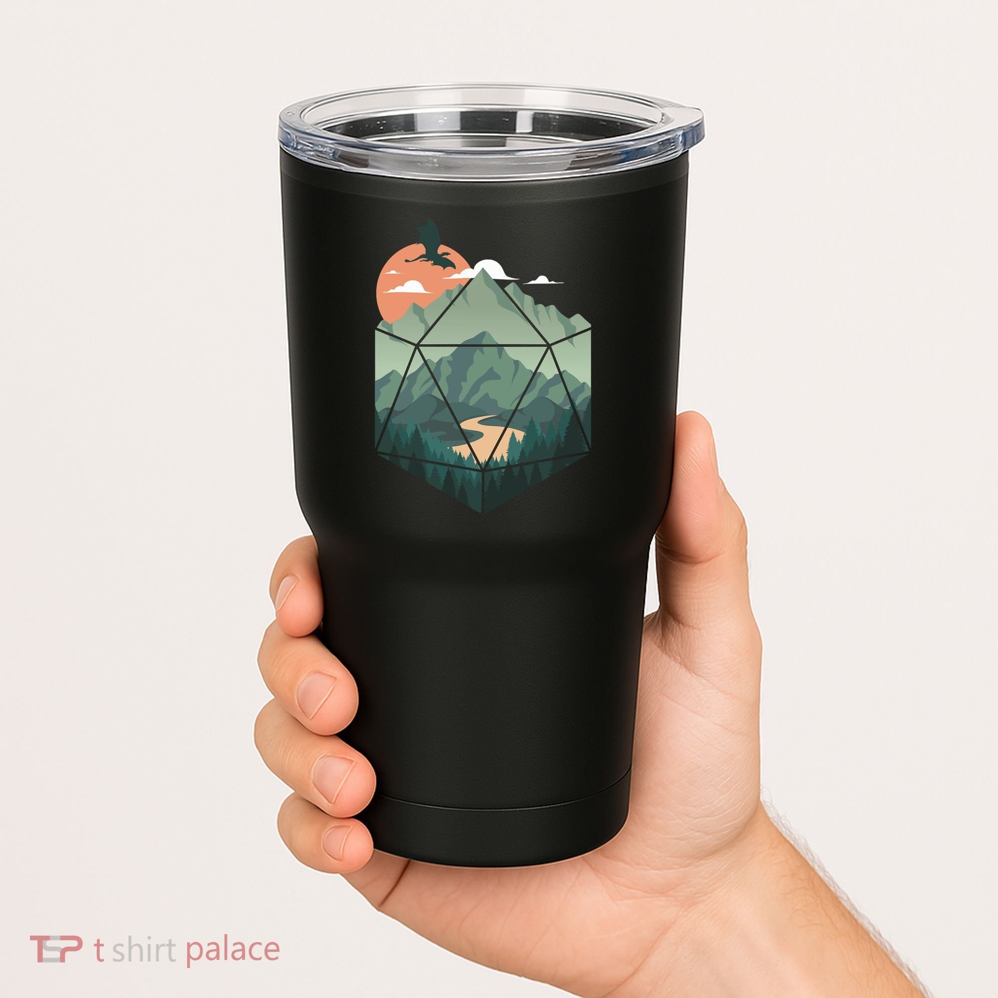 D20 Art Dungeons Lover Fantasy Gaming Tumbler