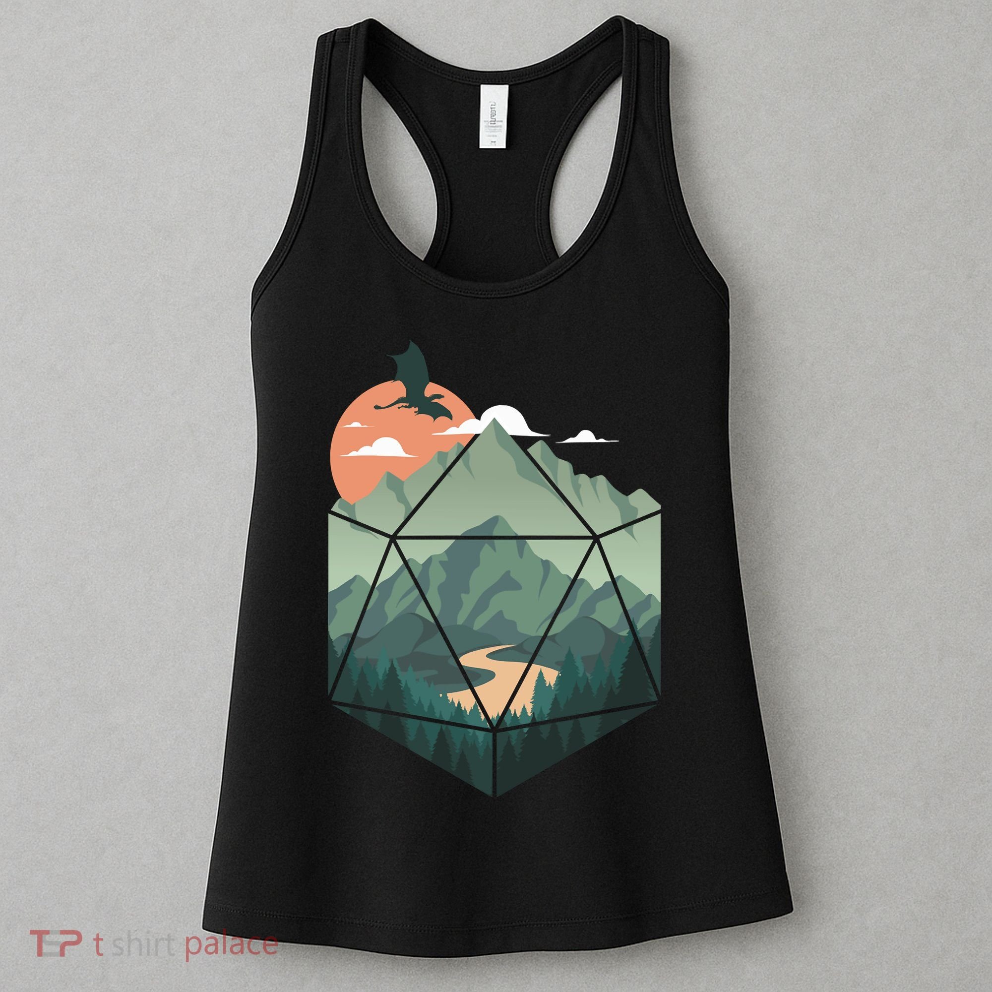 D20 Art Dungeons Lover Fantasy Gaming Women's Tank Top