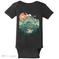 D20 Art Dungeons Lover Fantasy Gaming Baby Bodysuit thumb 0