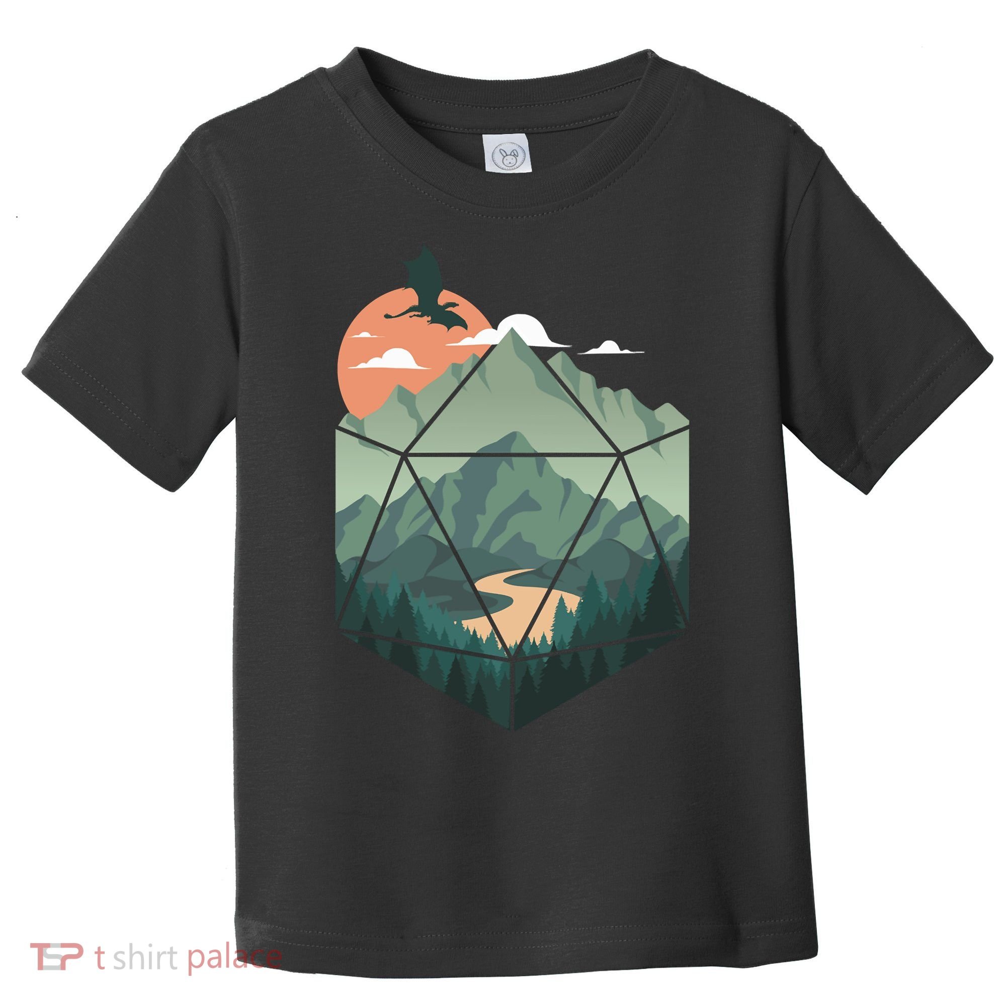 D20 Art Dungeons Lover Fantasy Gaming Toddler T-Shirt