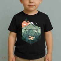 D20 Art Dungeons Lover Fantasy Gaming Toddler T-Shirt thumb 2
