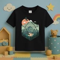 D20 Art Dungeons Lover Fantasy Gaming Toddler T-Shirt thumb 3