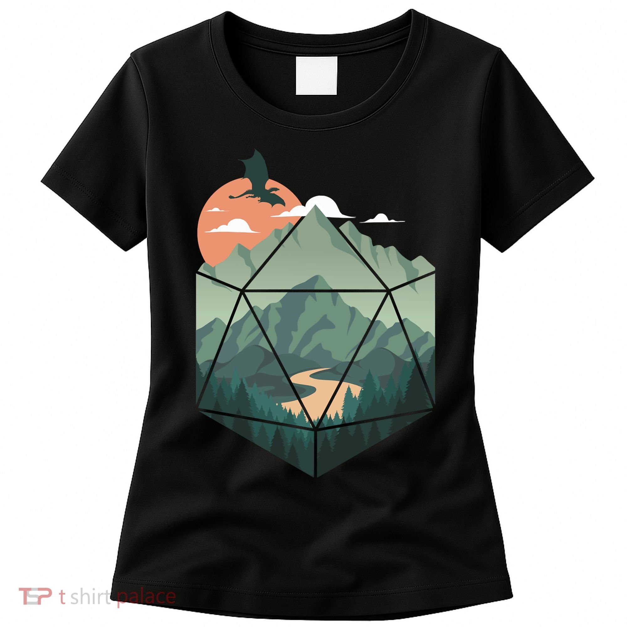 D20 Art Dungeons Lover Fantasy Gaming Women's T-Shirt