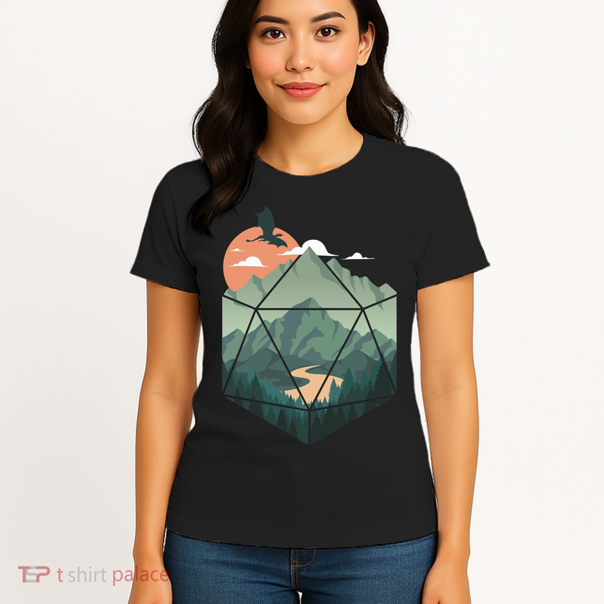 D20 Art Dungeons Lover Fantasy Gaming Women's T-Shirt