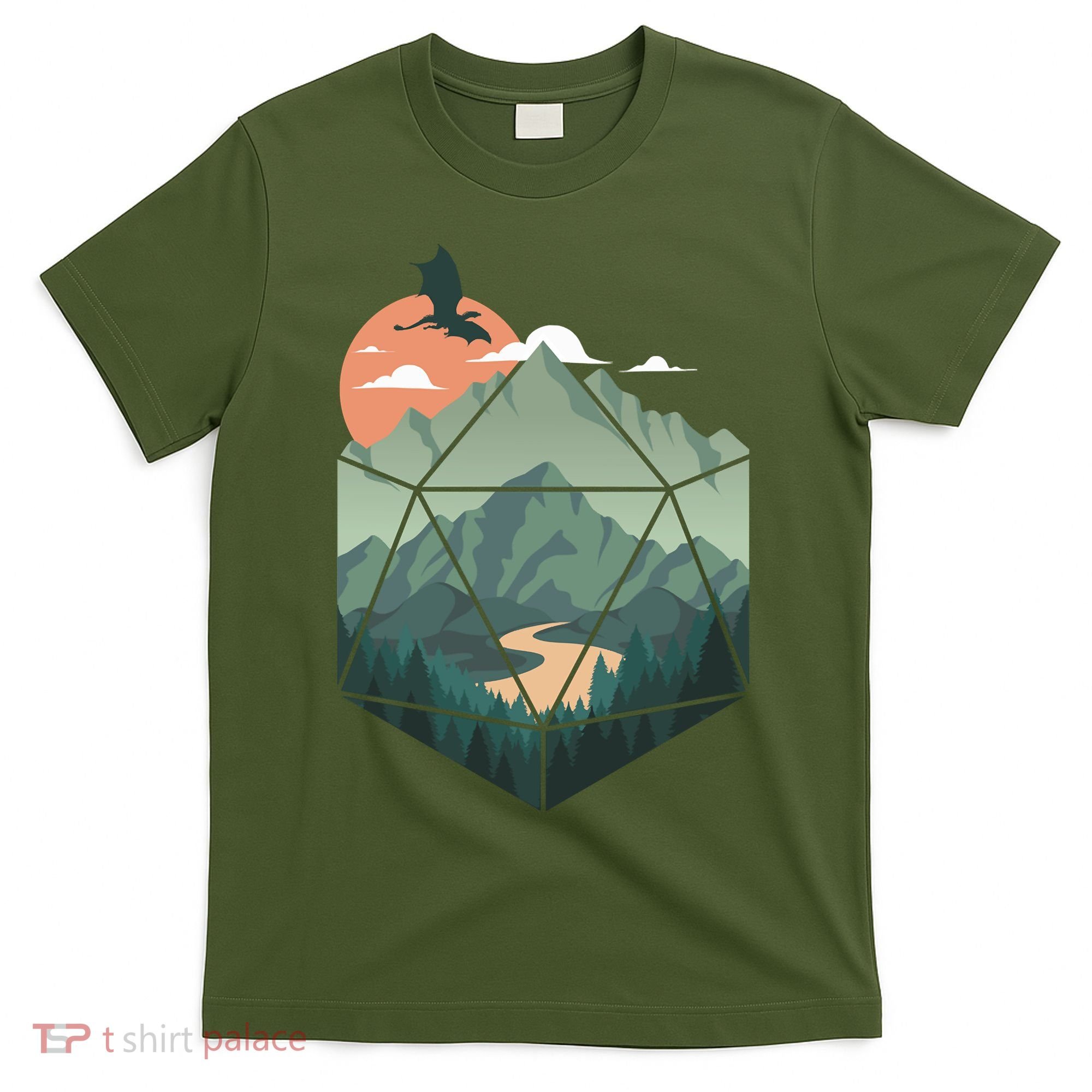 D20 Art Dungeons Lover Fantasy Gaming T-Shirt