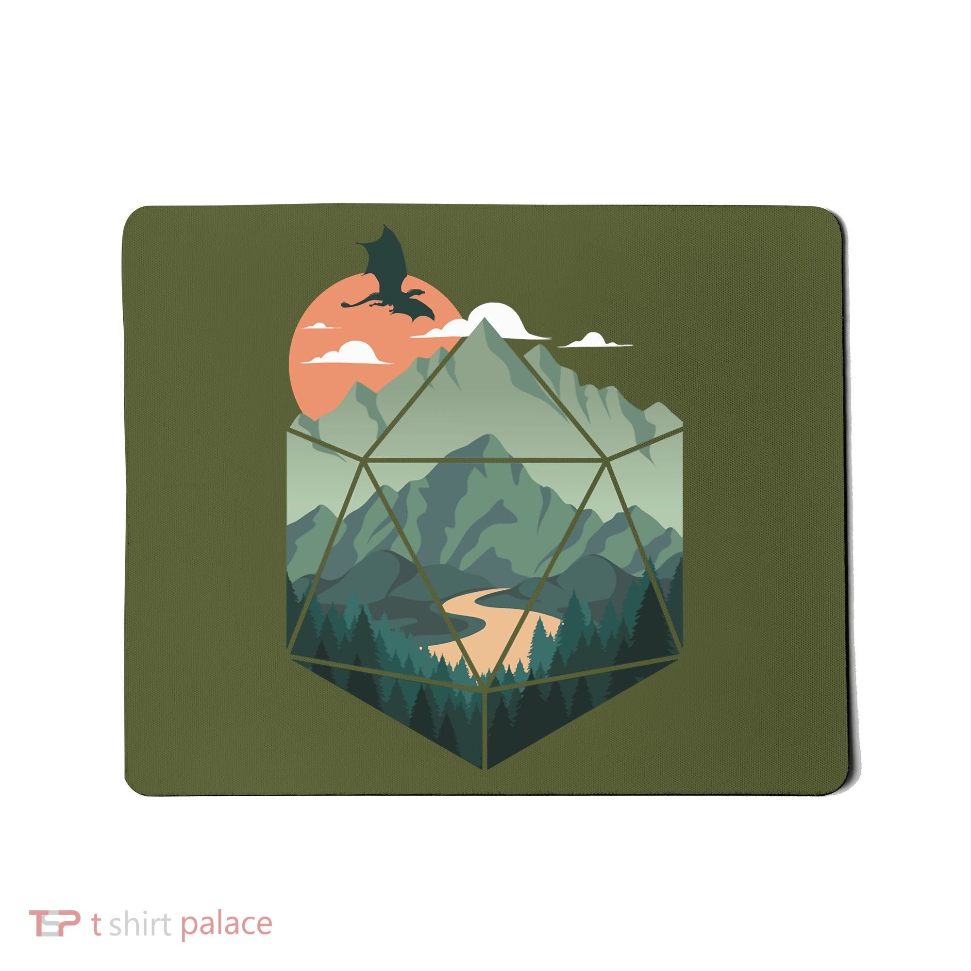 D20 Art Dungeons Lover Fantasy Gaming Mousepad