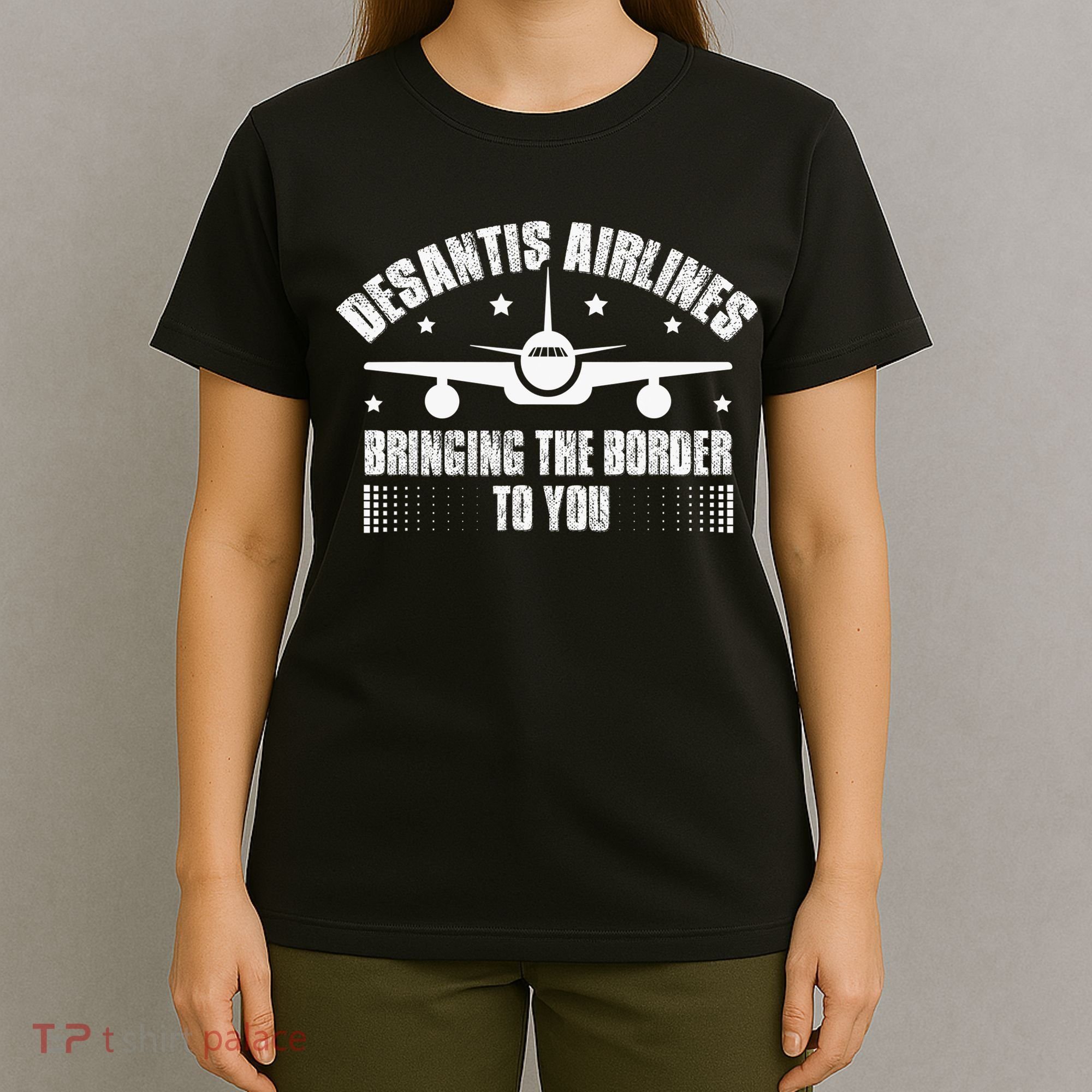 Desantis Airlines Distress Flag Bringing The Border To You T-Shirt