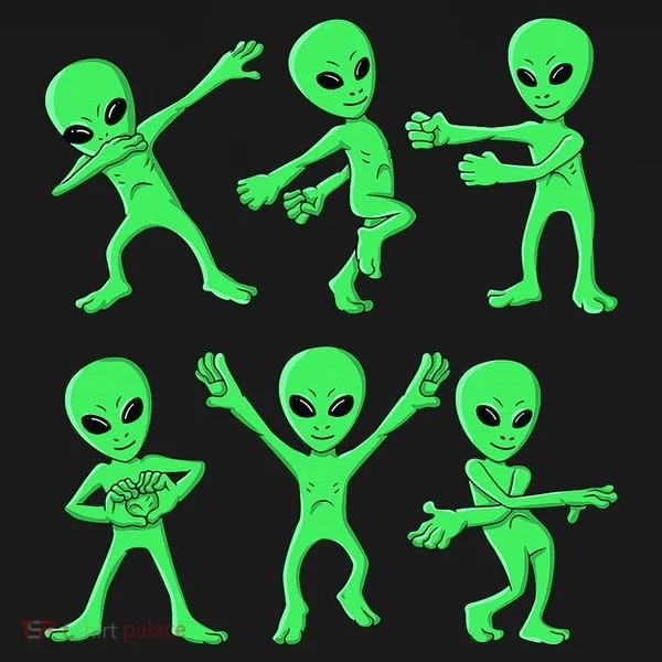 Dancing Aliens Dance Challenge Baby Bodysuit