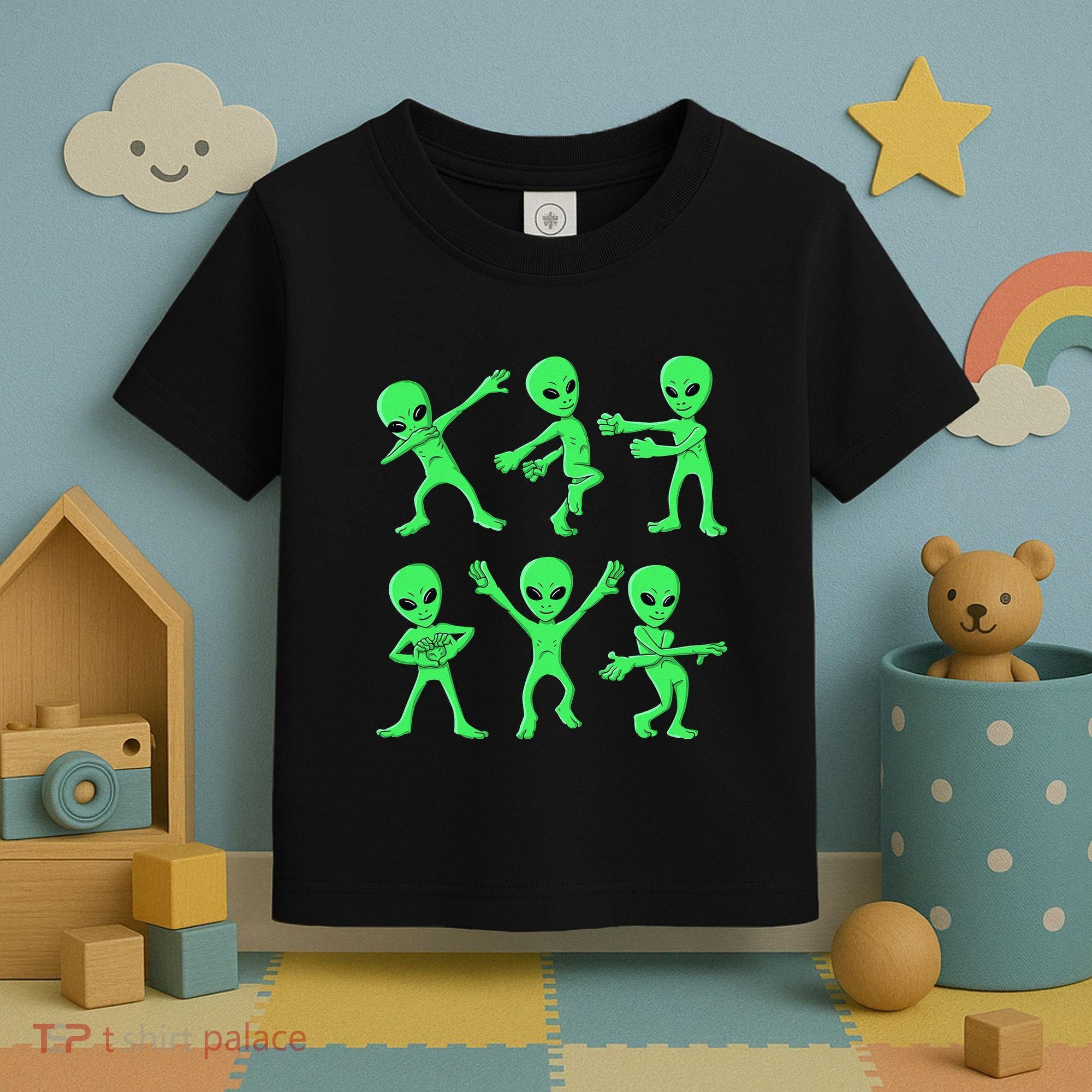 Dancing Aliens Dance Challenge Toddler T-Shirt