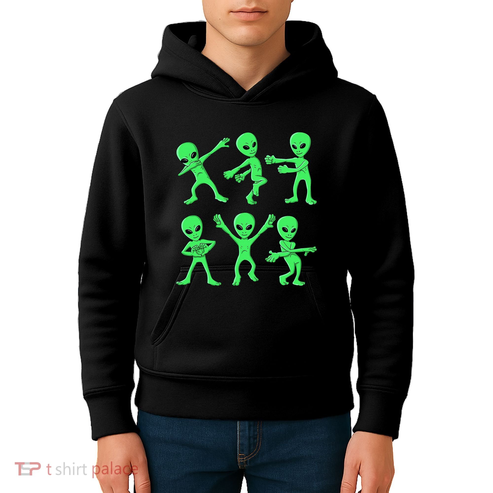 Dancing Aliens Dance Challenge Kids Hoodie