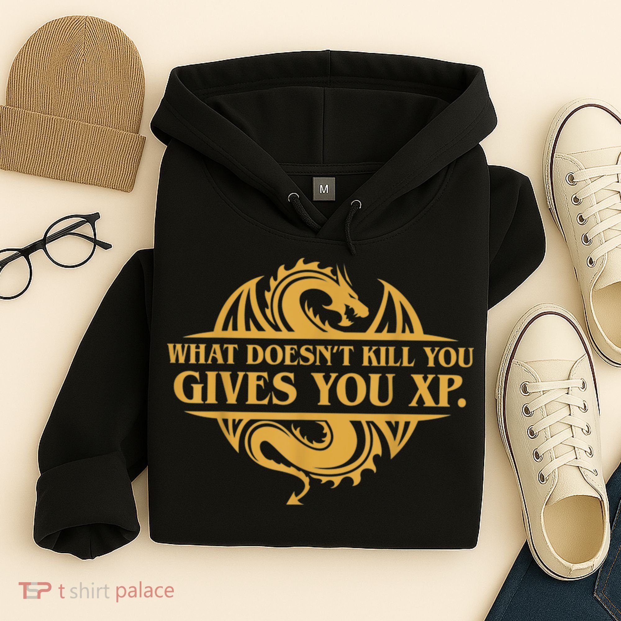 Dungeons And Dragons What Doesn't Kill You Gives You XP Hoodie