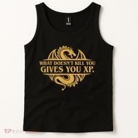 Dungeons And Dragons What Doesn't Kill You Gives You XP Tank Top thumb 2