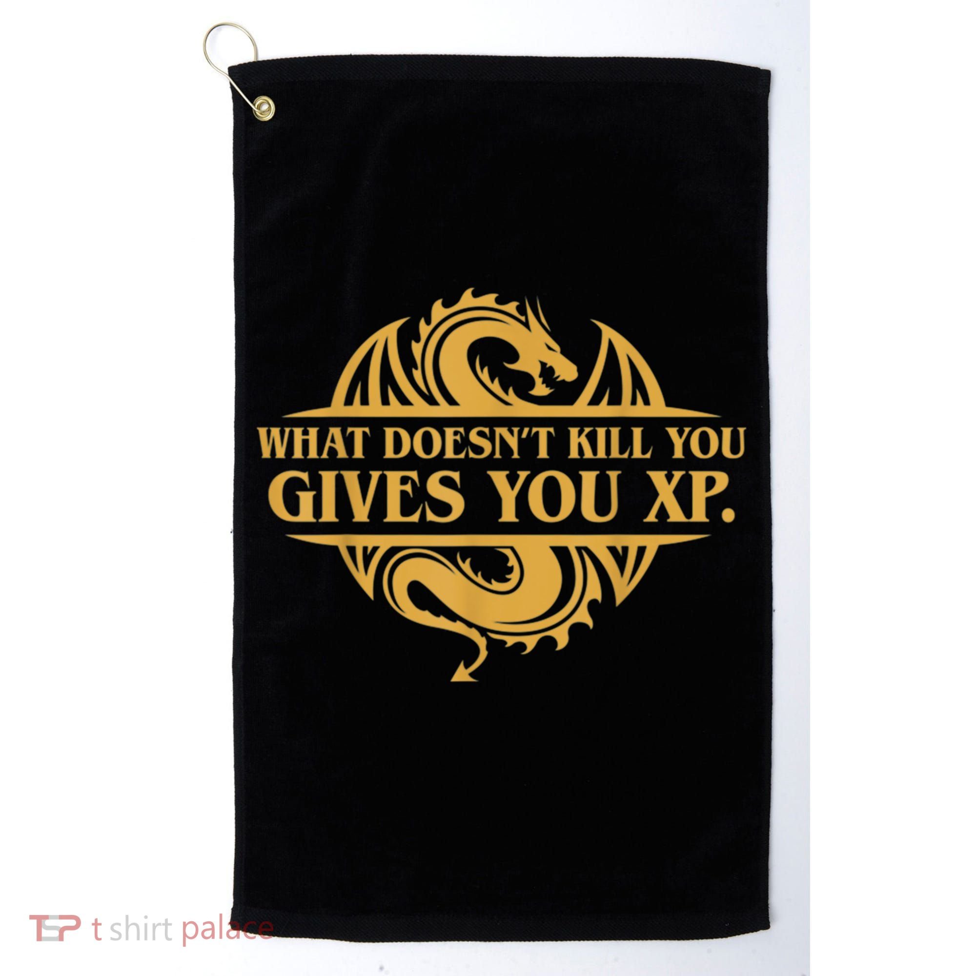 Dungeons And Dragons What Doesn't Kill You Gives You XP Golf Towel