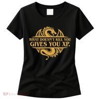 Dungeons And Dragons What Doesn't Kill You Gives You XP Women's T-Shirt thumb 0