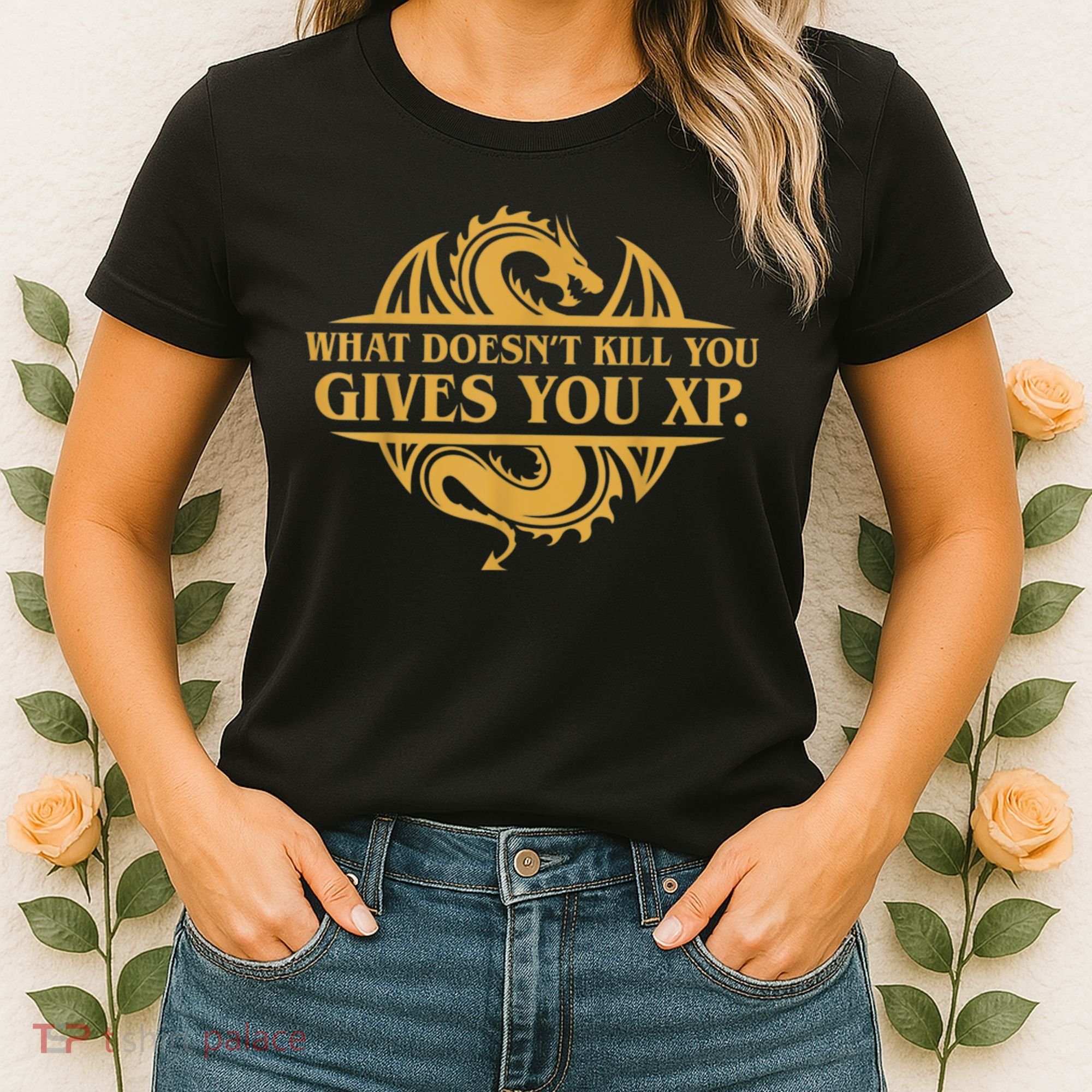 Dungeons And Dragons What Doesn't Kill You Gives You XP Women's T-Shirt