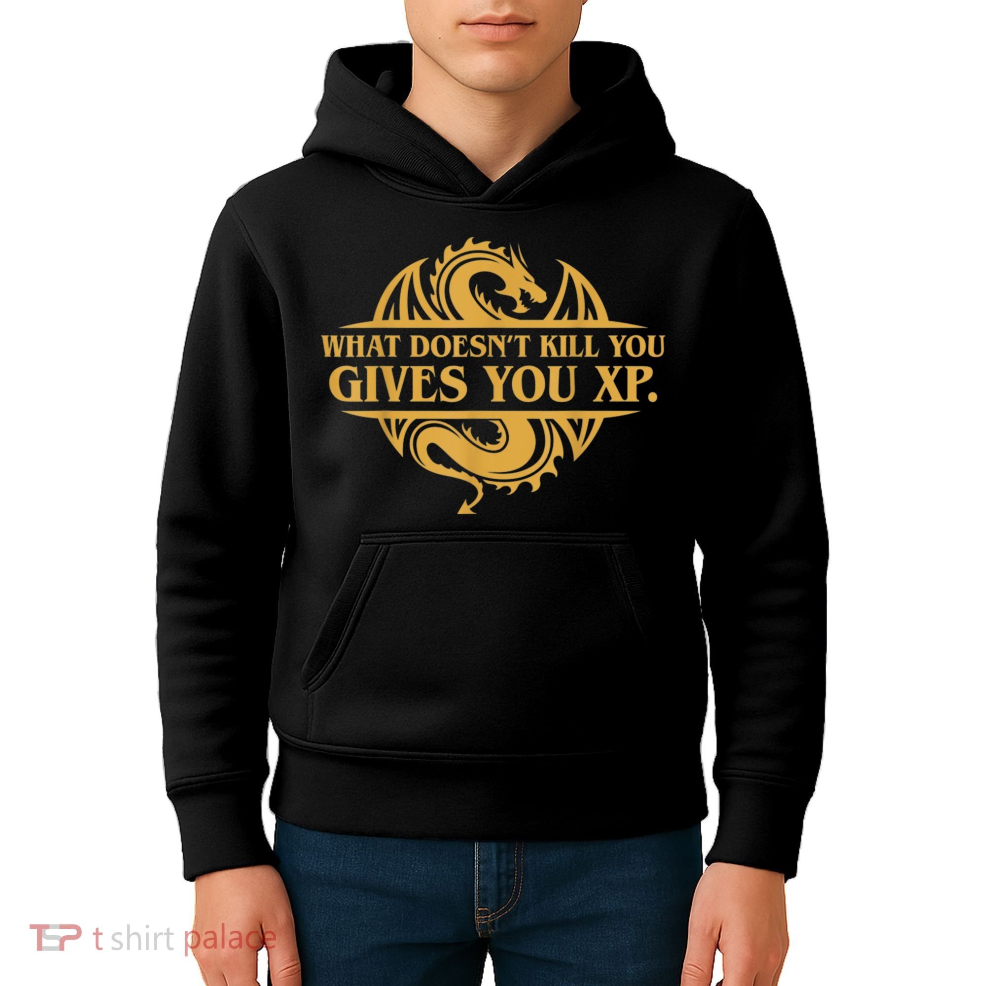 Dungeons And Dragons What Doesn't Kill You Gives You XP Kids Hoodie