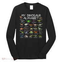 Dinosaur Alphabet Dino Abc For Women Dinosaur Long Sleeve Shirt thumb 0