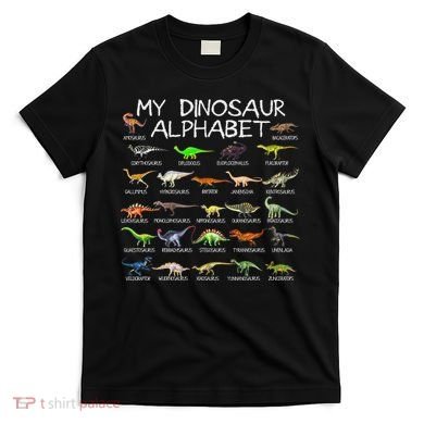 Dinosaur Alphabet Dino Abc For Women Dinosaur T-Shirt