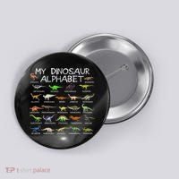 Dinosaur Alphabet Dino Abc For Women Dinosaur Button thumb 0