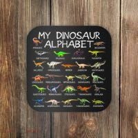 Dinosaur Alphabet Dino Abc For Women Dinosaur Coaster thumb 0