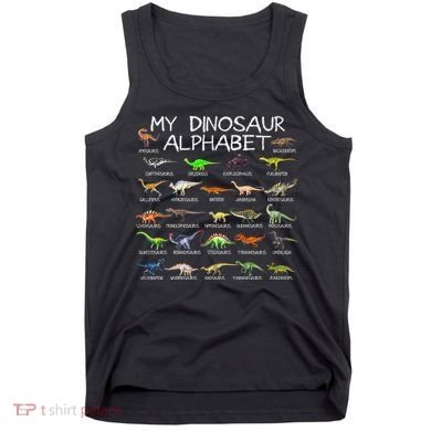 Dinosaur Alphabet Dino Abc For Women Dinosaur Tank Top
