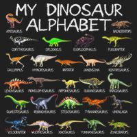Dinosaur Alphabet Dino Abc For Women Dinosaur Golf Towel thumb 3