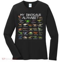 Dinosaur Alphabet Dino Abc For Women Dinosaur Women's Long Sleeve Shirt thumb 0