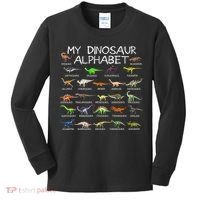 Dinosaur Alphabet Dino Abc For Women Dinosaur Kids Long Sleeve Shirt thumb 0