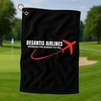 Desantis Airlines DeSantis Airlines Funny Political Trending Golf Towel thumb 1