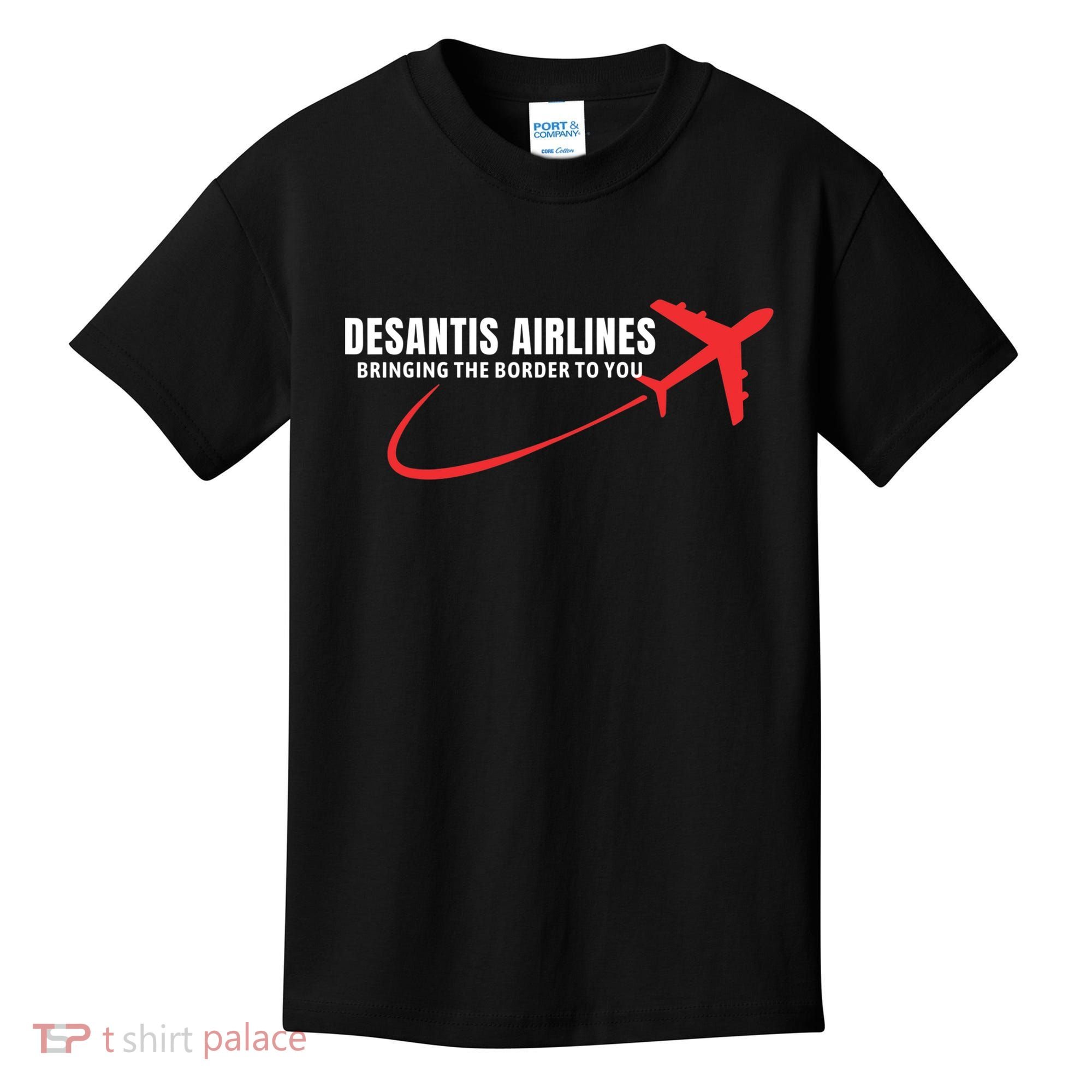 Desantis Airlines DeSantis Airlines Funny Political Trending Kids T-Shirt