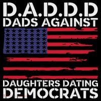 Dads Against Daughters Dating Democrats Ornament thumb 1