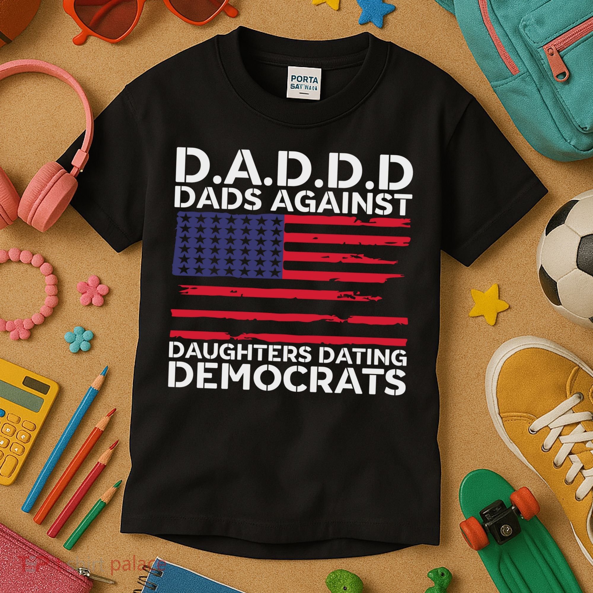 Dads Against Daughters Dating Democrats Kids T-Shirt