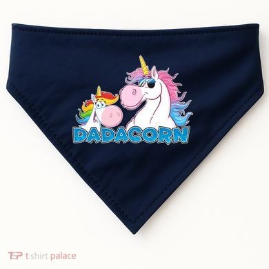 Dadacorn Dad Unicorn USA-Made Doggie Bandana
