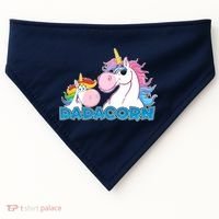 Dadacorn Dad Unicorn USA-Made Doggie Bandana thumb 0
