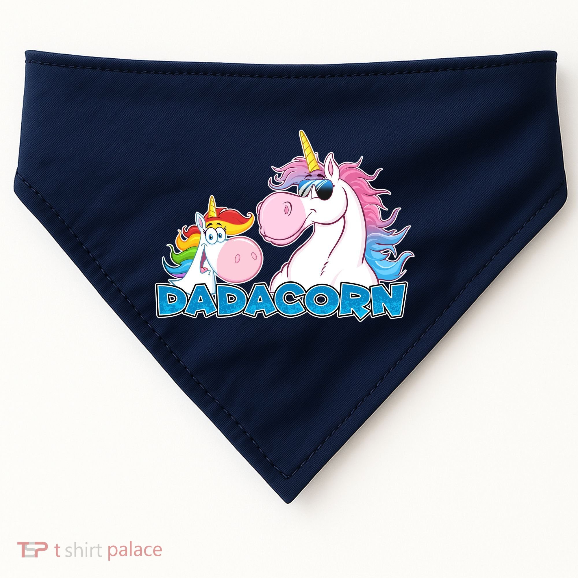 Dadacorn Dad Unicorn USA-Made Doggie Bandana