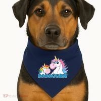 Dadacorn Dad Unicorn USA-Made Doggie Bandana thumb 1