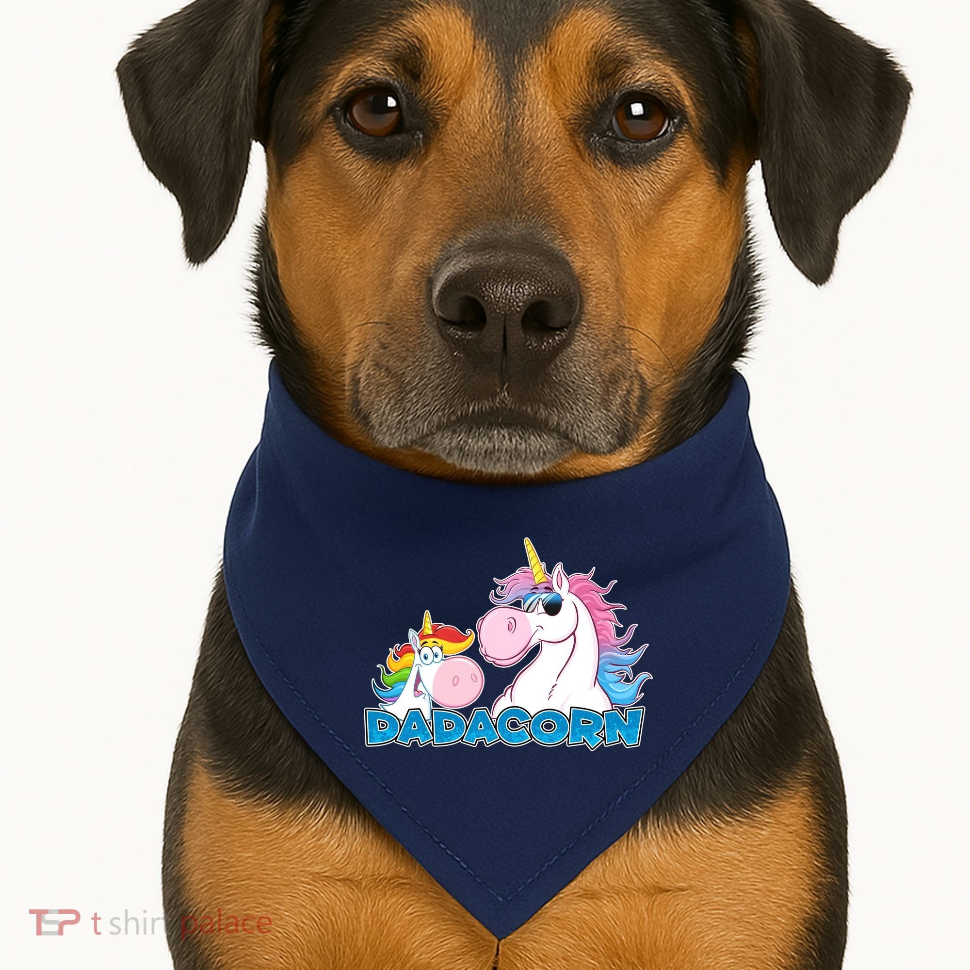 Dadacorn Dad Unicorn USA-Made Doggie Bandana