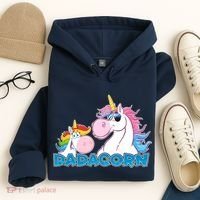 Dadacorn Dad Unicorn Hoodie thumb 4
