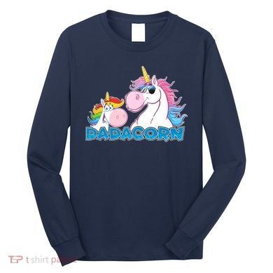 Dadacorn Dad Unicorn Long Sleeve Shirt