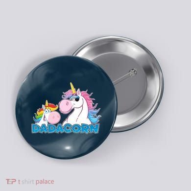 Dadacorn Dad Unicorn Button