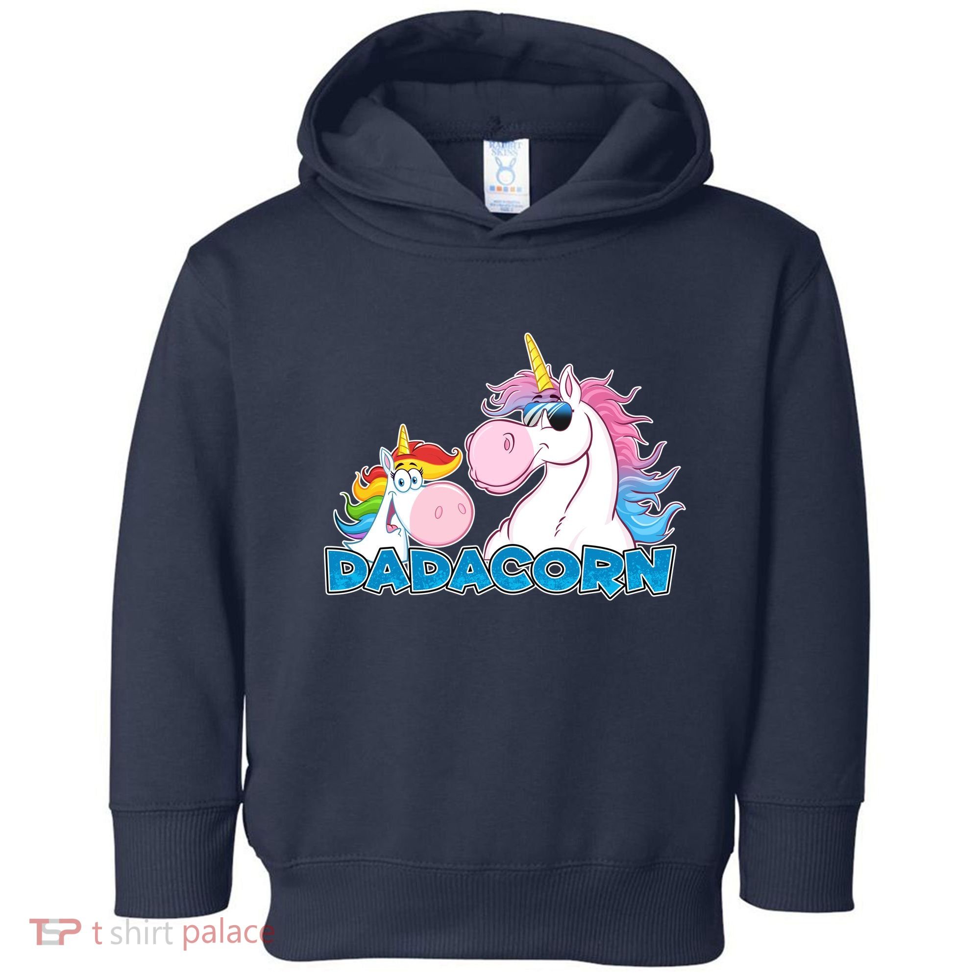 Dadacorn Dad Unicorn Toddler Hoodie