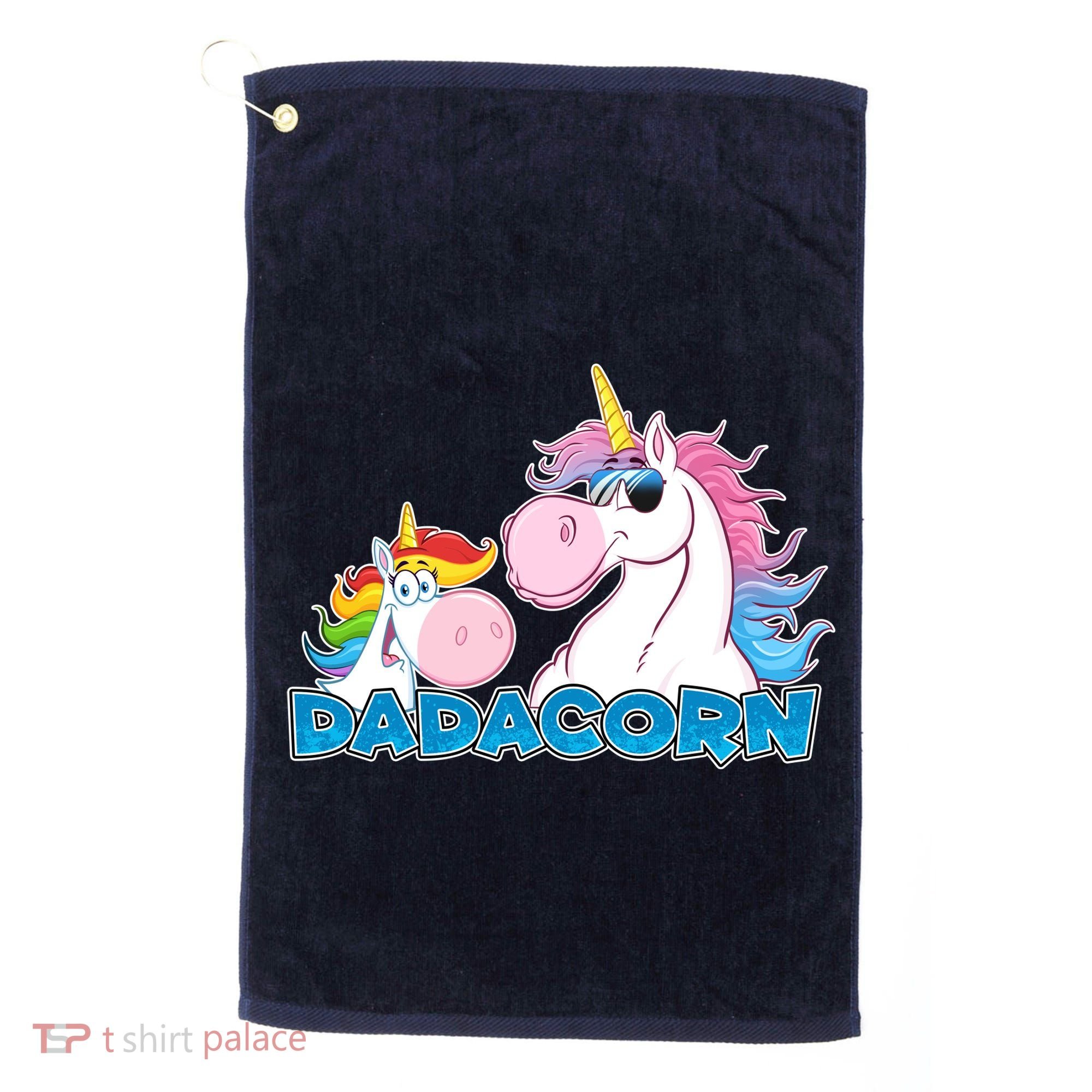 Dadacorn Dad Unicorn Golf Towel