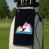 Dadacorn Dad Unicorn Golf Towel thumb 2