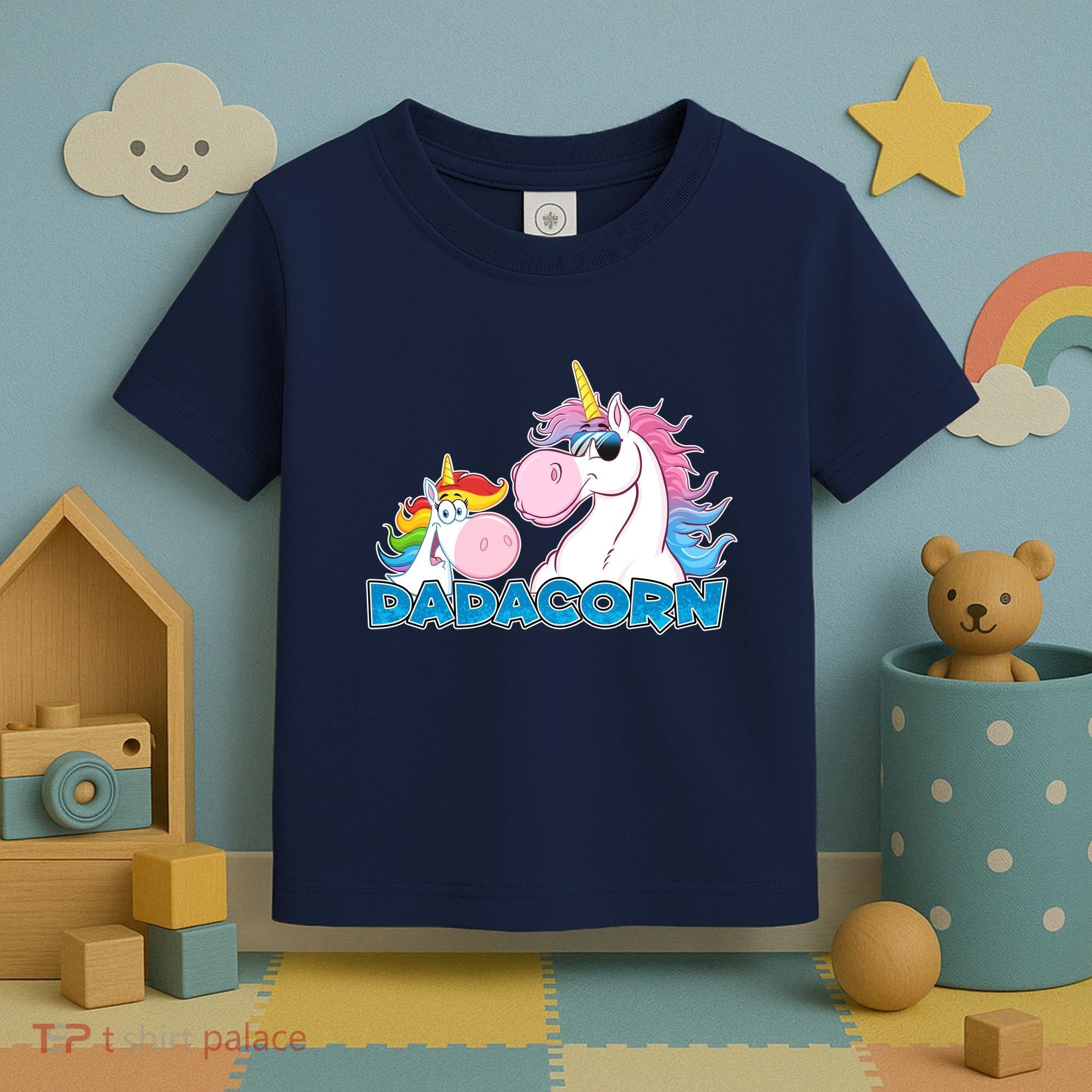 Dadacorn Dad Unicorn Toddler T-Shirt