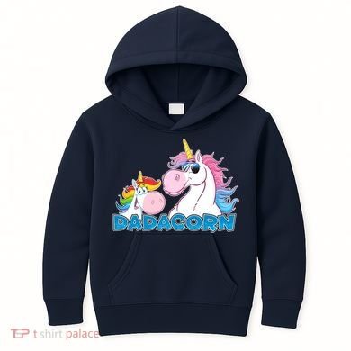 Dadacorn Dad Unicorn Kids Hoodie